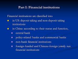 The deposit insurance act (dia), which state media reports have said could start in early 2015, will cover the entire bank savings of 99.63 percent of all depositors, china's cabinet said in a separate. The Comparison Of Financial Institutions Markets Instruments In China Us And The Possibility To Set Up A Deposit Insurance System In China Fang Ji Ppt Download