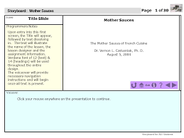 Programmers Notes Page Of Scene Voiceover Storyboard