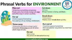 Phrasal Verbs For Environment English Study Learn English Today English Grammar Book Pdf
