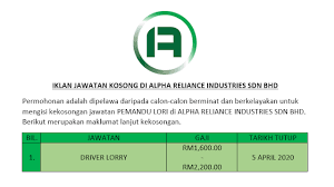 The company operates in the research and development in biotechnology (except nanobiotechnology) industry. Alpha Industries Sdn Bhd Jobs At Alpha Industries Sdn Bhd Job Vacancies Dec 2020 Industrial Engineering Raw Materials Machinery Tools Hardware Testing Analysis Measurement Equipment