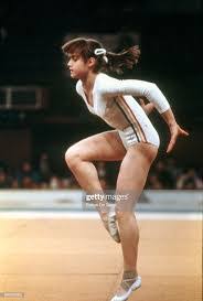 1976 | nadia comaneci of romania completes a somersault during the 1976 summer olympics in. Gymnastics 1980 Exhibition In Nyc Womens Floor Exercise Rom Nadia Comaneci With Jim Mckay Imasportsphile