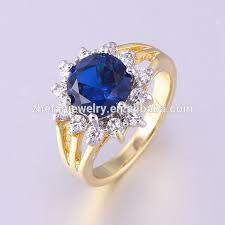 New Dark Blue Stone Ring Models Brass Ring Guangzhou Jewelry Blue Stone Ring Rings Jewelry