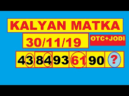 Kalyan Matka 30 11 19 Today Vip Strong Table Chart Open To