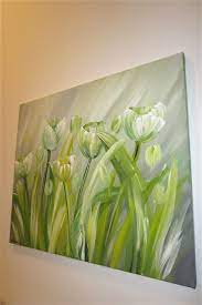 Les fleurs de poirier en peinture chinoise mogu. Painting By Nikolina Gorisek Tulips Acrylic On Canvas Peinture Fleurs Peinture De Marguerite Peinture