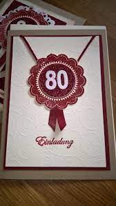 Einladung Zum 80 Geburtstag Einladung 80 Geburtstag Einladungskarten Geburtstag Selbst Gestalten Einladung Geburtstag Basteln