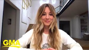 I would cry all day and not touch up the mascara. Kaley Cuoco Talks About Her New Show The Flight Attendant L Gma Youtube