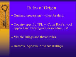 World Bank Andean FTA Rules of Origin ...