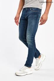 From the start, emporio armani was a fashion phenomenon, and the logo, with its characteristic eagle, has become a symbol of belonging for its many young fans around the world. Men S Emporio Armani Jeans Slim Straight Fit Jeans Next