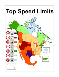 Top Speed Limits per StateProvince in North America* : rMapPorn