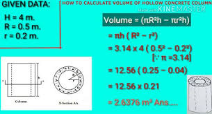 Some Useful Tips To Work Out The Volume Of A Hollow Concrete Column Concrete Column Column Concrete