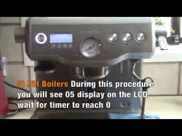 Settings, refer to 'resetting default we recommend a temperature range settings', page 19. Descaling The Boiler Breville Bes920 Dual Boiler Coffee Machine Youtube