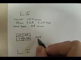 klr manual valve shim calculation