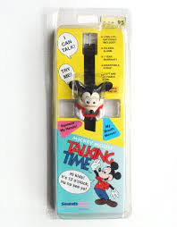Talking time by sounds fun walt disney company rare retro collectible on etsy, $25.00. Vintage Talking Mickey Mouse Watch New In Packaging 1990s 90s Retro Disney Character Wristwatch Message Me With Any Retro Disney Retro Toys Mickey Mouse Watch