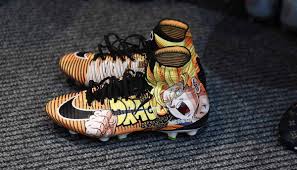 Shop for the latest pop culture, gifts, accessories & more at boxlunch.com. Dbz Club On Twitter Football Soccer Player Wearing These Dragon Ball Z Boots