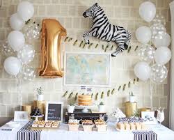 Theme Simple 1st Birthday Party Ideas For Boys Black And White 1st Birthday Birthday Party Balloon Zebra Party First Birthday Parties