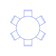 Circle Round Table Sizes Dimensions Drawings