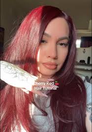 Chroma Cherry with True Violet Hair Color