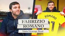 ✍️ Here We Go | Fabrizio Romano Takes Vicarage Road Tour! - YouTube