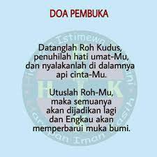 Dalam novena ini umat memuji tuhan yang menjanjikan kedatangan roh kudus dan memohon. Pdkk Olps Novena Roh Kudus Hari Ke 6 Facebook