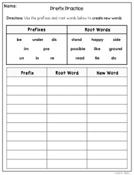 Prefix And Suffix Freebie Prefixes And Suffixes Prefixes Root Words