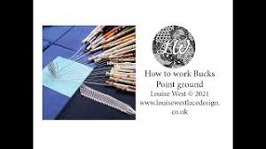An introduction to bucks point lace which assumes some knowledge of bobbin lace methods. How To Start In Bucks Point Bobbin Lace Working A Point Ground Sample Lesson One Youtube