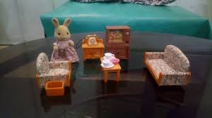 Calico critters (living room suite) 10 piece toy play set new nib. Sylvanian Families Calico Critters Country Living Room Set Unboxing Youtube