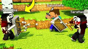 Balon Kafa Ile Troll Maskeyi Trolledik Minecraft Youtube