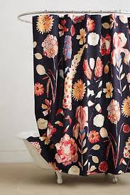 Garden Buzz Shower Curtain Anthropologie Floral Shower Curtains Floral Shower Curtains