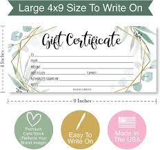We did not find results for: Buy 25 Geometric Greenery Blank Gift Certificates For Small Business Paper Voucher For Massage Hair Nail Salon Spa Restaurants And Diy Coupon Cards For Birthday Mom Valentines Day Him Her