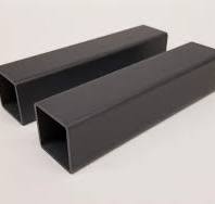 PVC Gray Square Tube Plastic Profile
