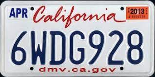 The Official California State License Plate The Us50 State License Plate License Plate Car Registration Number