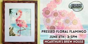 Framed Floral Flamingo | McArthurs Brew House