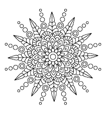 Spikey Mandala Simple Mandala Mandala Coloring Pages Simple Mandala Design