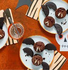 Brownie Bats Savory Recipe Halloween Cookie Recipes Kids Savory Easy Halloween Food