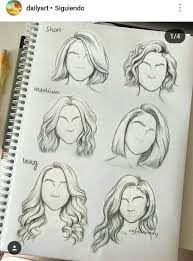 Hairstyles Sketches Drawings Sketch Book