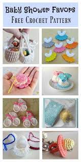 10 Crochet Mini Baby Shower Favors With Free Patterns Baby Shower Favors Free Crochet Pattern Crochet Patterns