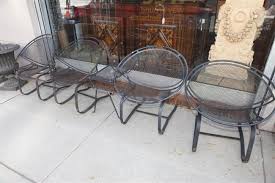 Antique wrought iron restoration company iron renaissance has catalogs of the patterns used by many of the most coveted manufacturers. Sold Price Set Of Four Mid Century Modern Salterini Radar Wrought Iron Saucer Chairs Invalid Date Est