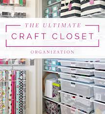 Craft table (similar), blue storage box (similar), library card drawers (similar), cricut cutting machine, label holders with adhesive back, craft storage tub with handles (similar), fabric file storage (similar) , make your work. Iheart Organizing The Ultimate Craft Closet Organization