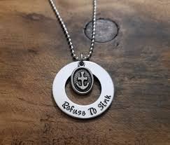 sink necklace hand stamped jewelry