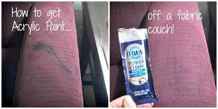 There are a few ways to get acrylic paint out of the carpet. How To Get Acrylic Paint Off A Fabric Couch Wheel N Deal Mama Couch Fabric Carpet Cleaning Hacks Dry Carpet Cleaning