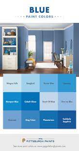 I got the idea of going with blue because i have some blue in our couch pillows that went well with the white sofa. Blues Blue Paint Colors Popular Paint Colors Wall Paint Colors
