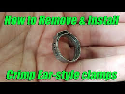 how to remove and install oetiker ear style crimp pinch