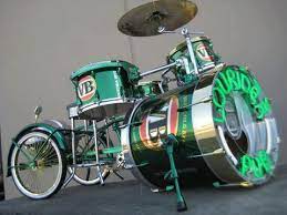 Bike Drum Or Drum Bike Motodrumbike Drums Art Drums Drum Accessories