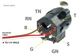 Trs connectors are used for mono audio out and an unbalanced microphone (with a shared ground). Wiring An Xlr 1 4 Jack Combo Wall Box To A Single Cable Neutrik Ncj6fi S Sound Design Stack Exchange