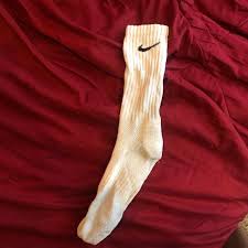 Skeet Sock! 2017 Nike Dri Fit White, medium cummed.... - Depop