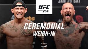 Conor mcgregor's angry desperation was an ugly end to an ugly week; Ufc 264 Ceremonial Weigh In Poirier Vs Mcgregor 3 Youtube