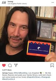 Keanu con la sua tessera della biblioteca pubblica di Los Angeles :  r/KeanuBeingAwesome