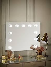 Arianna deluxe white dressing table with hollywood mirror lights. Penelope Hollywood Mirror Wall Mounted Landscape 60 X 80cm Makeup Vanity Mirror With Lights Hollywood Mirror Mirror With Light Bulbs