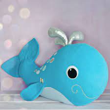 Cute Whale For Baby Whale Babyshower Gift Nursery Whale Etsy In 2021 Whale Stuffed Animal Whale Plush Pet Toys