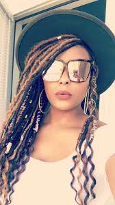 Faux Locs Goddess Locs Colors 27 30 33 Add Me On Instagram Hunnibunnbunn Faux Locs Styles Loc Styles Goddess Locs